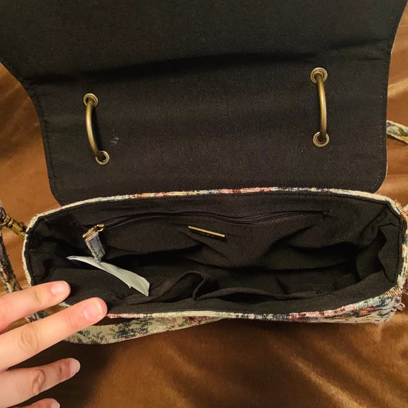 Aldo Vintage Floral Purse With Jewelled Brooch Closure - Picture 5 of 6